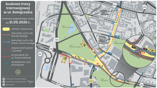 Poznań: Pierwsze godziny z nową organizacją ruchu w centrum i… korki od wczesnych godzin porannych