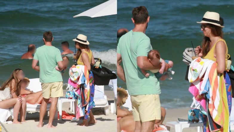 Anna Czartoryska na plaży w Juracie