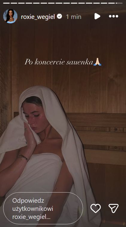 Roxie Węgiel na saunie