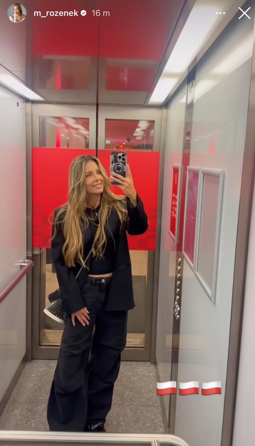 Małgorzata Rozenek na meczu Polska-Turcja