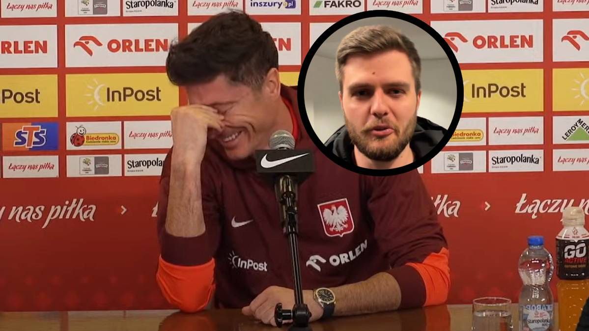 Na zdjęciu: Robert Lewandowski, w kółeczku Wiktor Chrabąszcz
