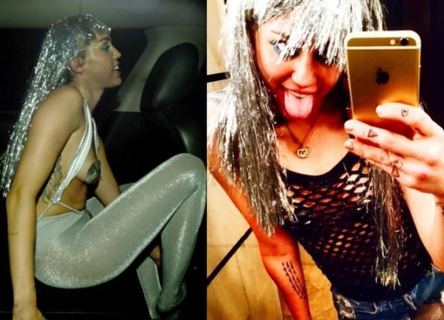 Miley w srebrnych nasutnikach... (FOTO)