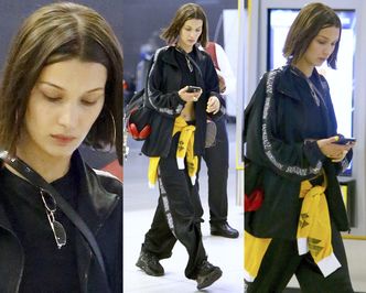 Bella Hadid z gołym brzuchem i w nowej fryzurze