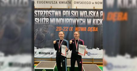 Paulina i Patrycja Kasperskie na podium Mistrzostw Polski w Kickboxingu