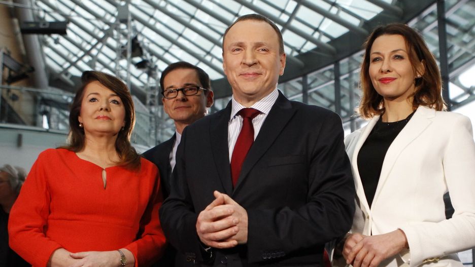 Jacek Kurski z gwiazdami TVP
