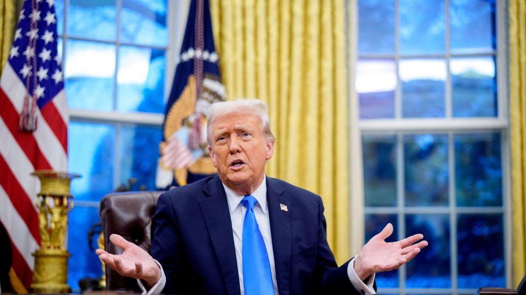 Elon Musk Joins President Trump For Signing Executive Orders In The Oval Office
WASHINGTON, DC - FEBRUARY 11: U.S. President Donald Trump speaks during an executive order signing in the Oval Office at the White House on February 11, 2025 in Washington, DC. Trump is to sign an executive order implementing the Department of Government Efficiency's (DOGE) "workforce optimization initiative," which, according to Trump, will encourage agencies to limit hiring and reduce the size of the federal government. (Photo by Andrew Harnik/Getty Images)
Andrew Harnik
bestof, topix