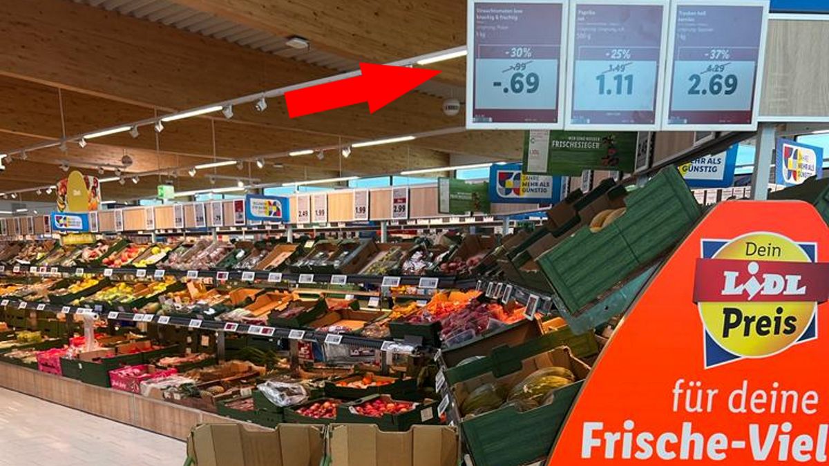 Ceny w niemieckim Lidlu.