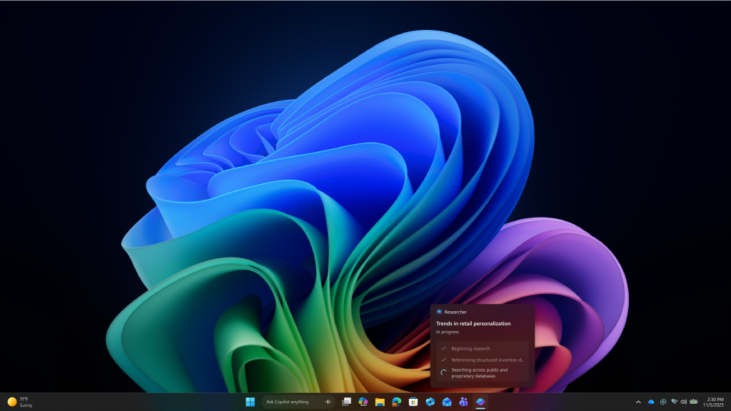 Pasek zadań Windowsa 11 wzbogaci się o agentów AI