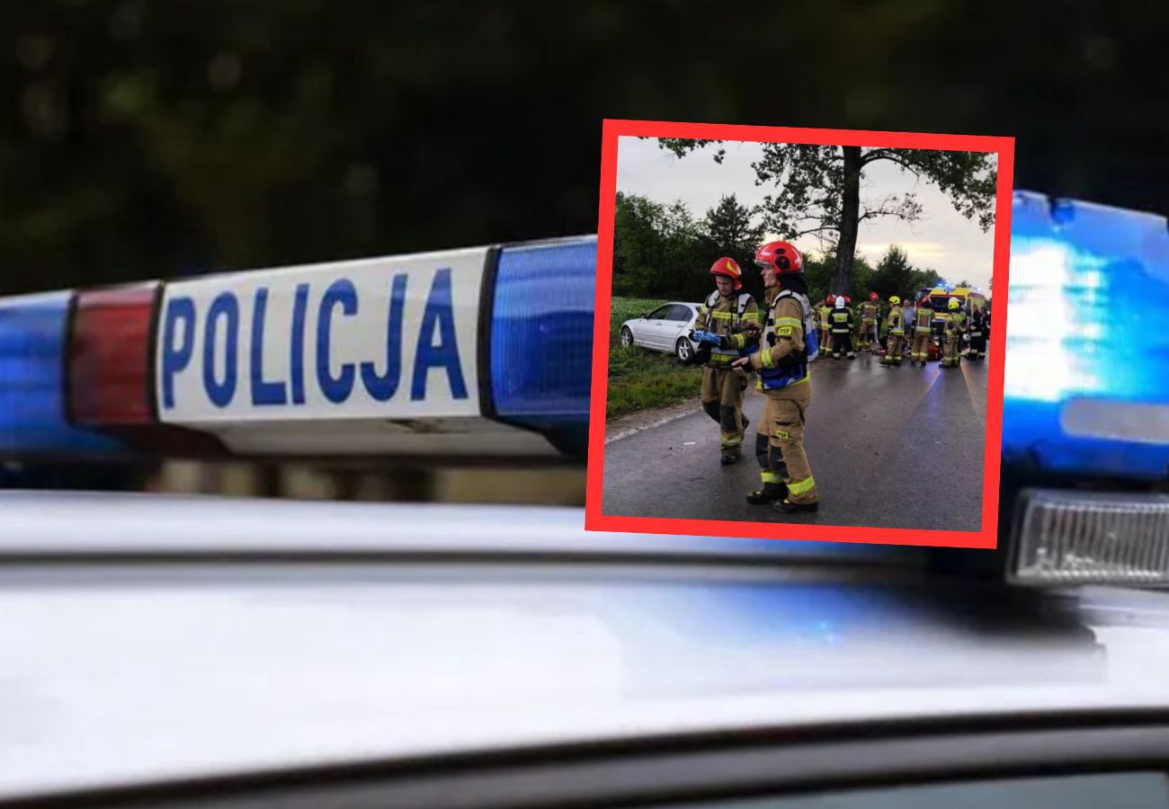 30-latek wypadł z drogi i wpadł w rowerzystów
