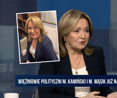 Nagrał Holecką za kulisami. Obok Wąsik i Kamiński z prezentami