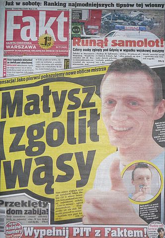 Małysz zgolił wąsy!