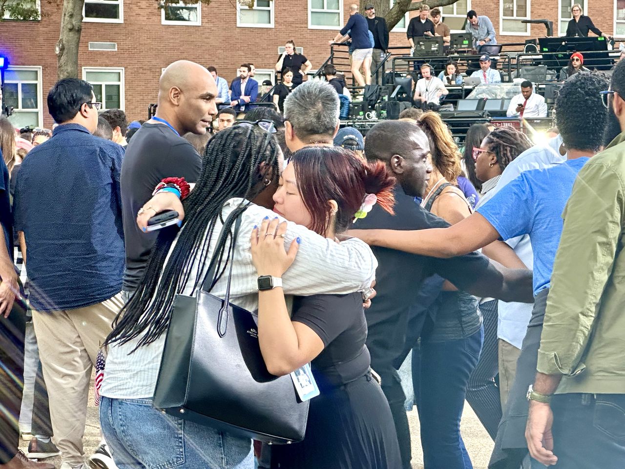 Harris voters console themselves after the loss