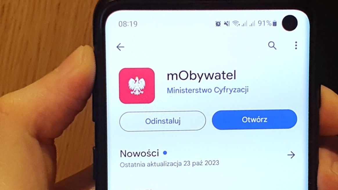 Aplikacja mObywatel w Google Play