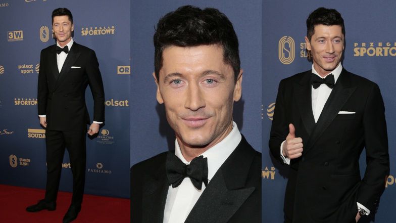 Robert Lewandowski wystąpił na Gali Mistrzów Sportu w smokingu pamiętającym SZCZEGÓLNY DZIEŃ! To dzieło polskich projektantów (ZDJĘCIA)