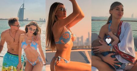 Marcelina Zawadzka relaksuje się na jachcie w Dubaju: sesja w bikini, burgery z grilla i karmienie syna piersią (ZDJĘCIA)