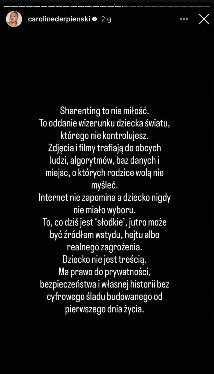 Caroline Derpienski krytykuje Andziaks