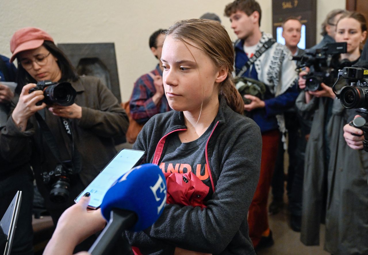 Greta Thunberg fined in Stockholm for parliament blockade