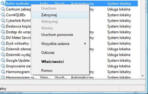 Usuń ?zawieszone? dokumenty z bufora drukarki 2
