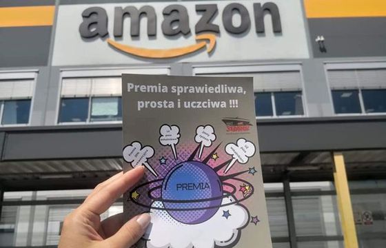 Pracownicy Amazona w Polsce walczą o przejrzysty system premiowania