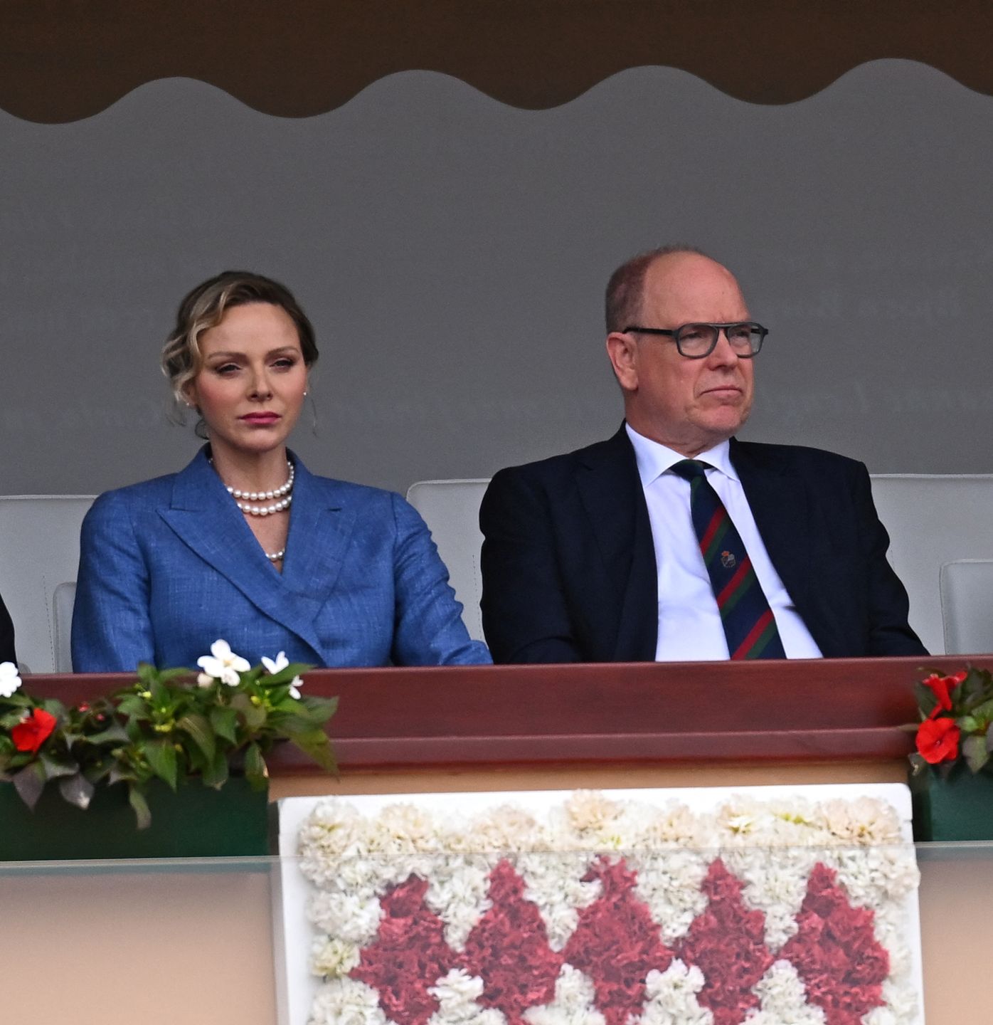 Książę Albert i księżna Charlene na finale turnieju w Monako