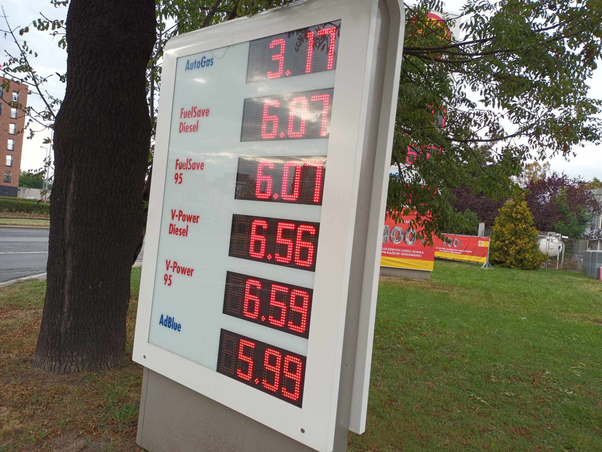 Ceny paliw na Shellu we Wrocławiu