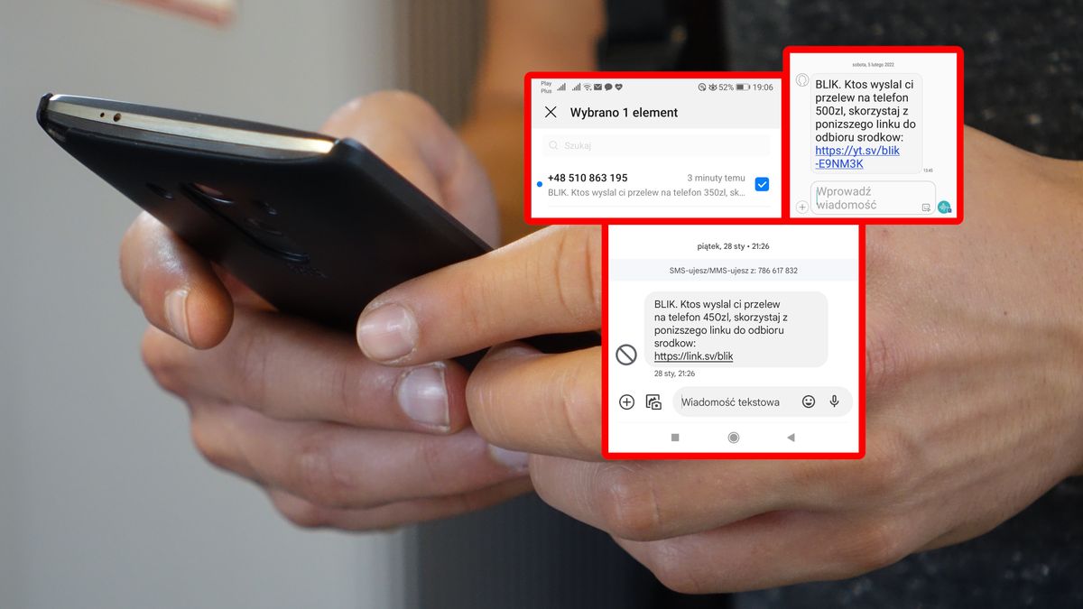 Uwaga na fałszywe SMS-y