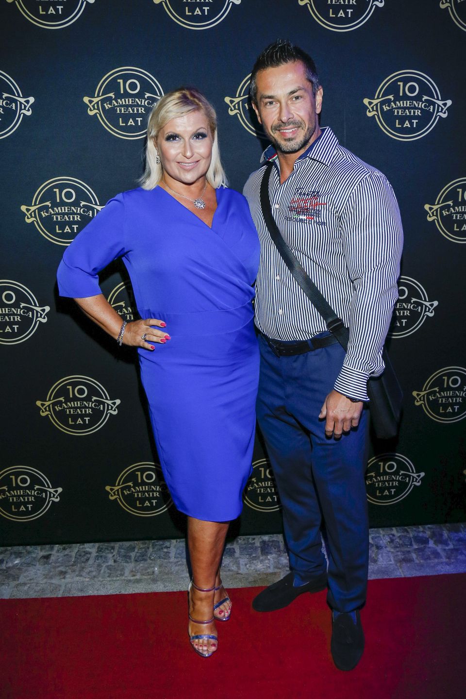 Katarzyna Skrzynecka z obecnym mężem, trenerem fitness Marcinem Łopuckim
