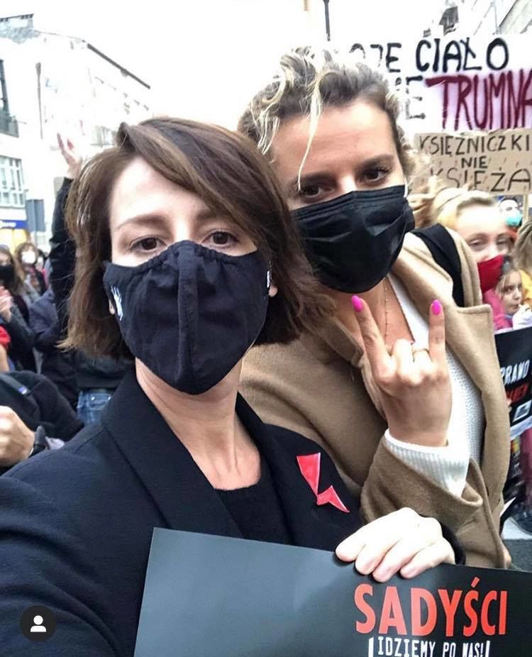Maja Ostaszewska mówi o ataku na piątkowy protest