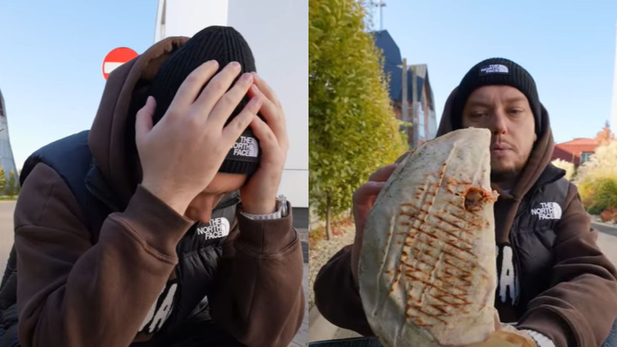 Książulo spróbował kebaba od znanego rapera. 