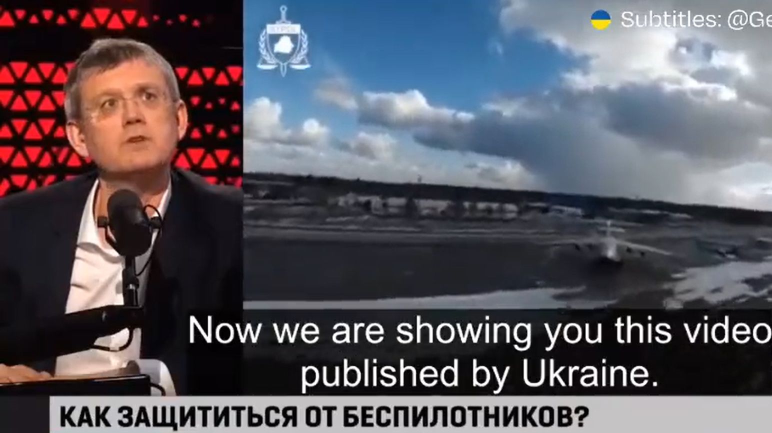 Rosyjski propagandysta nie wytrzymał. "Zmień wideo. To mnie boli"