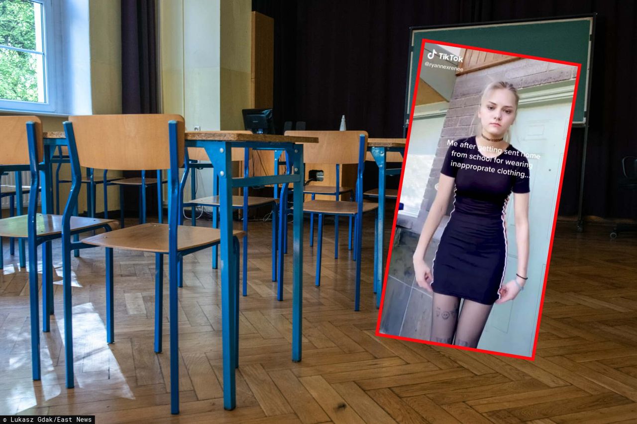 Tak ubrała się do szkoły. Nauczyciele odesłali ją do domu