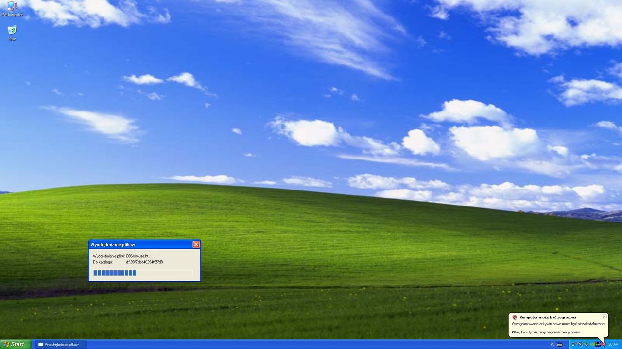 Windows XP gotowy do pracy 