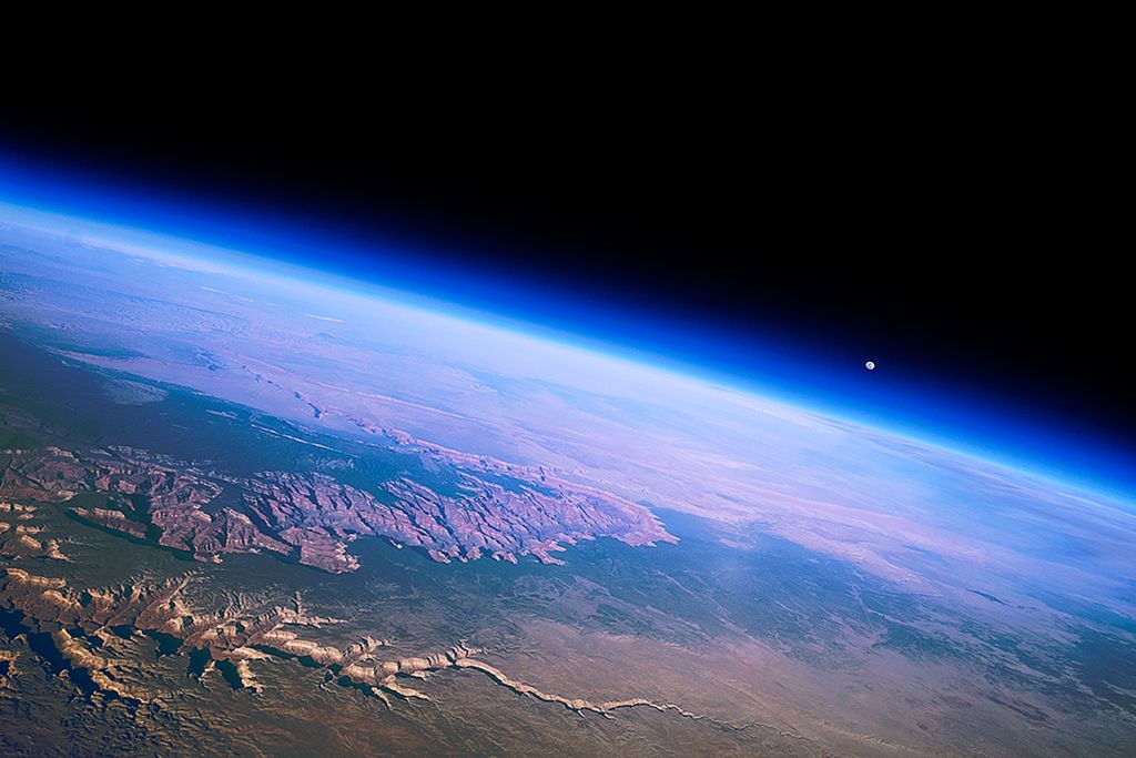 Widok z balonu Near Space nad Wielkim Kanionem