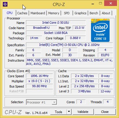 tak to widzi CPU-Z