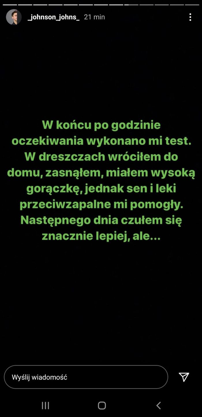 Syn Beaty Tadli ma koronawirusa - relacja