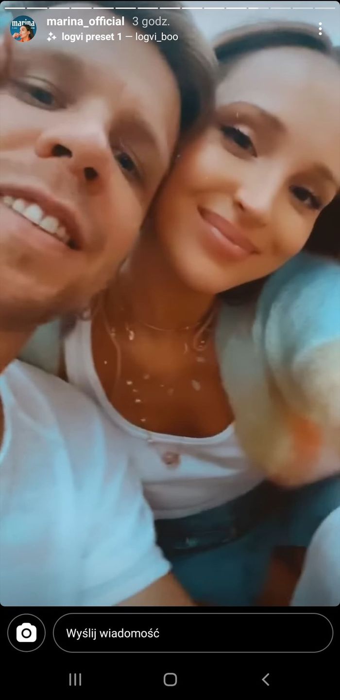 Marina i Wojciech Szczęsny na wakacjach
