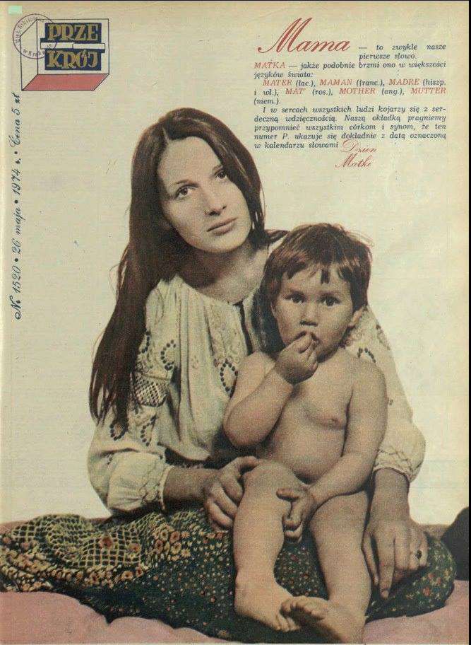 Kora z synem Mateuszem na okładce Przekroju – 26 maja 1974 roku