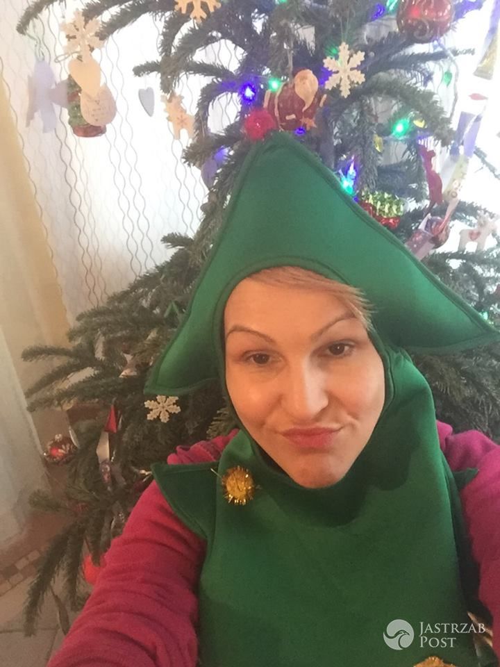 Agnieszka Chylińska jako choinka