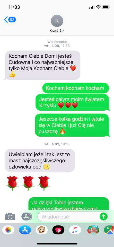 Krzysztof Rutkowski i Dominika Zasiewska wymieniali gorące SMS-y