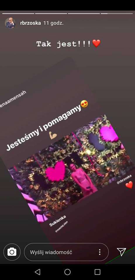 Omenaa Mensah i Rafał Brzoska na Balu TVN 2018