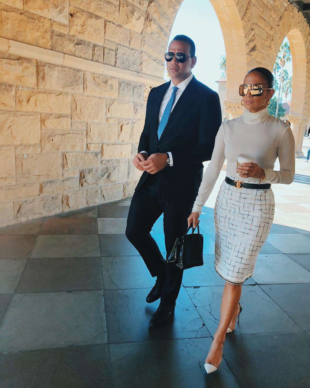 Wystrojeni jak z katalogu Jennifer Lopez i Alex Rodriguez