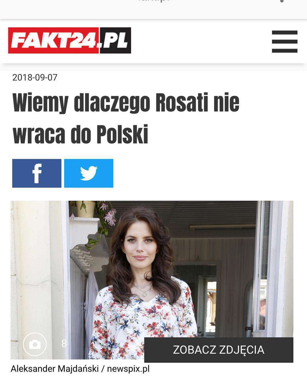 Weronika Rosati dementuje plotki