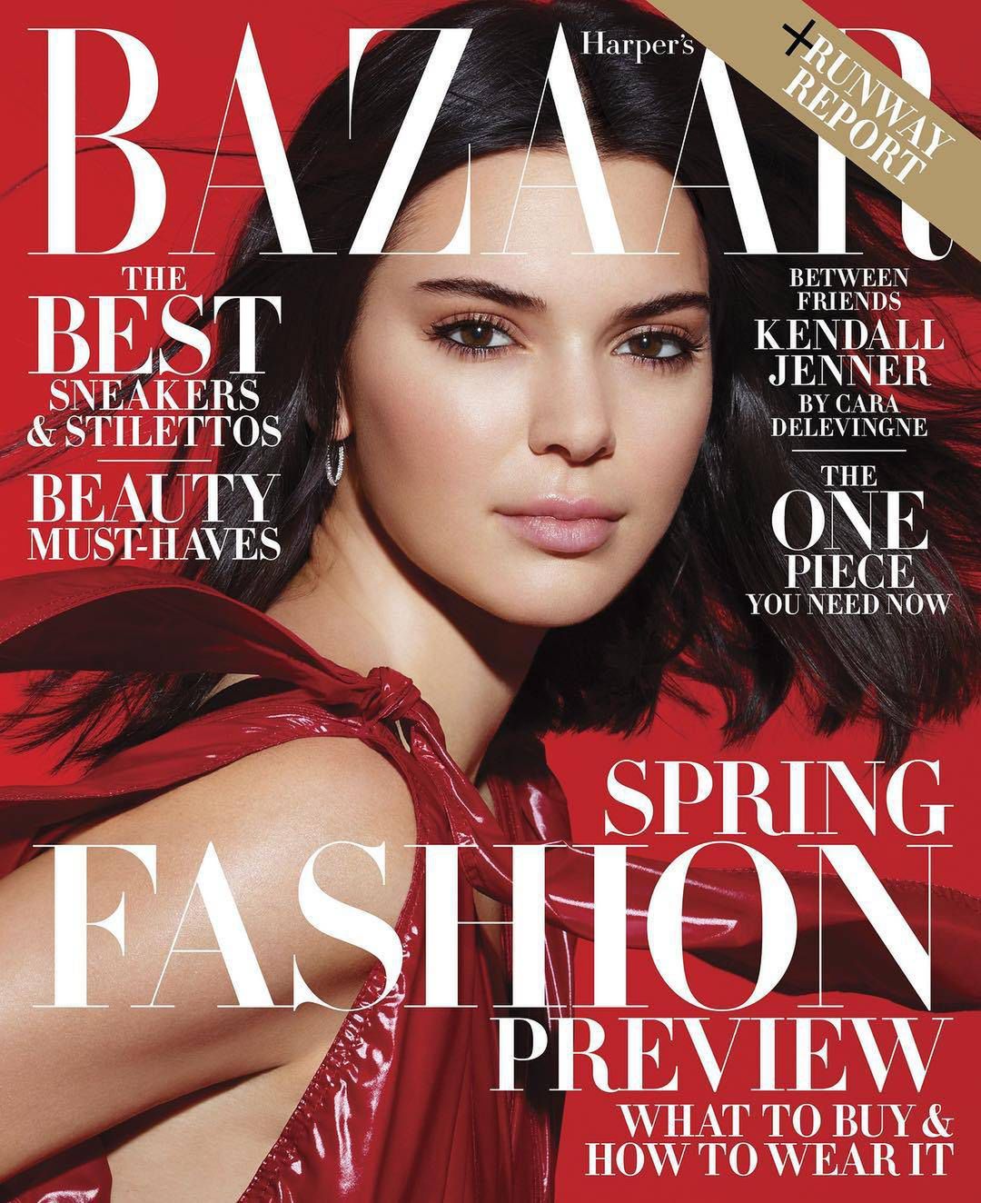 Kendall Jenner na okładce Harper's Bazaar - luty 2018