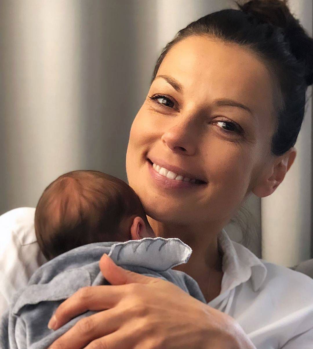 Katarzyna Glinka z synkiem