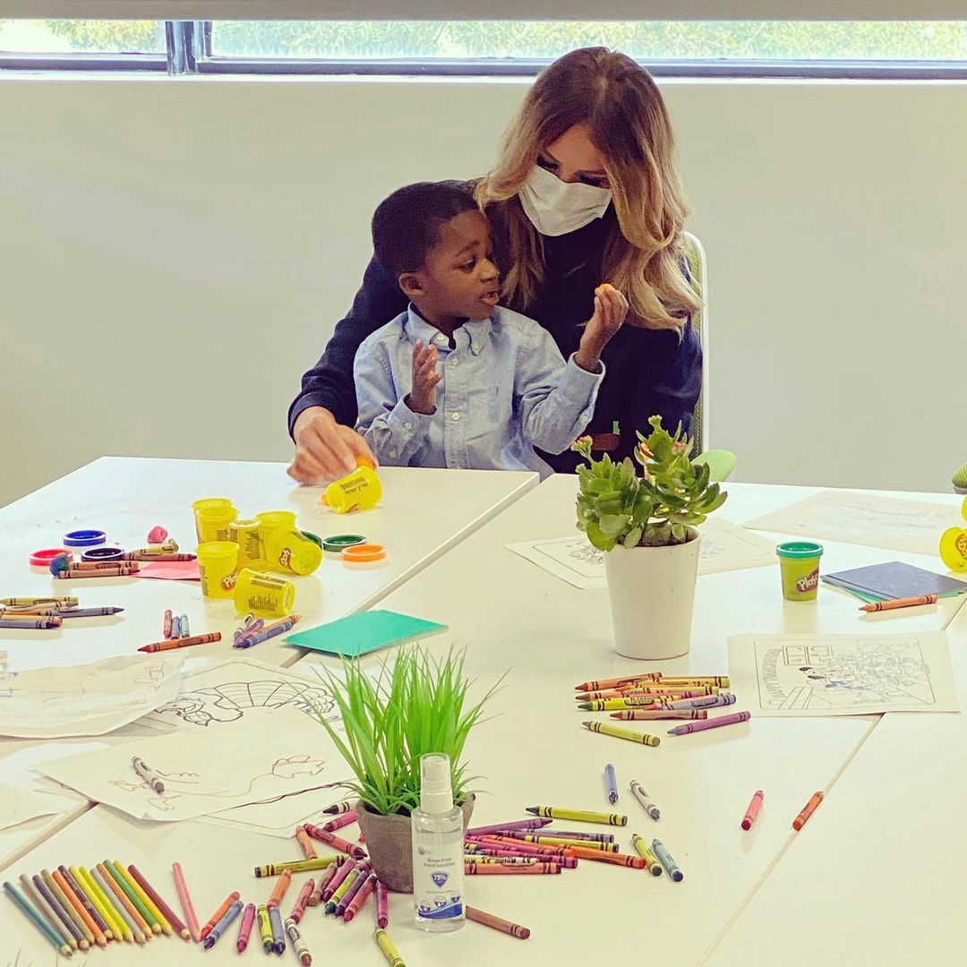 Melania Trump na spotkaniu z dziećmi i rodzinami. Fot. Instagram
