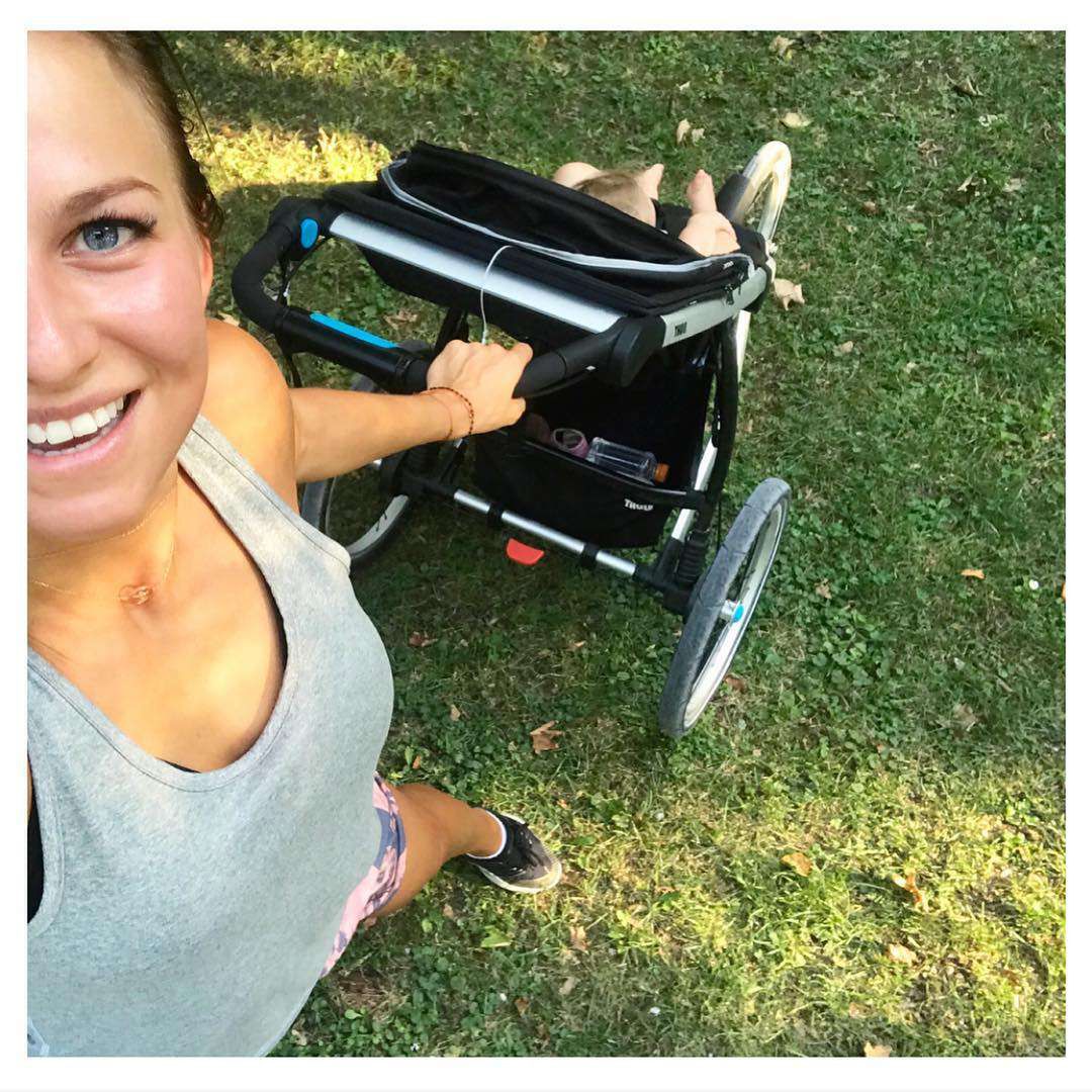 Anna Lewandowska przebiegła 6 km z wózkiem