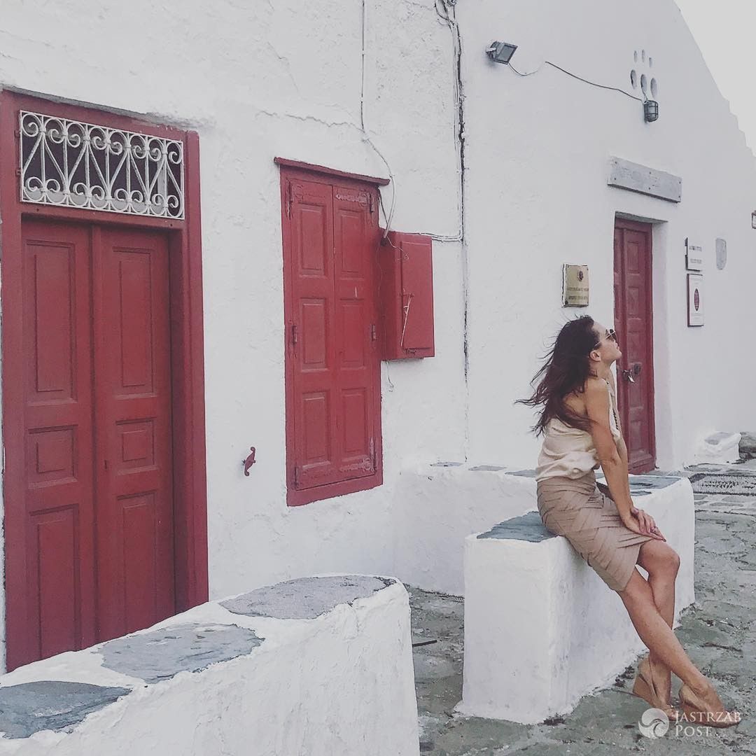 Anna Wendzikowska odpoczywa na Mykonos