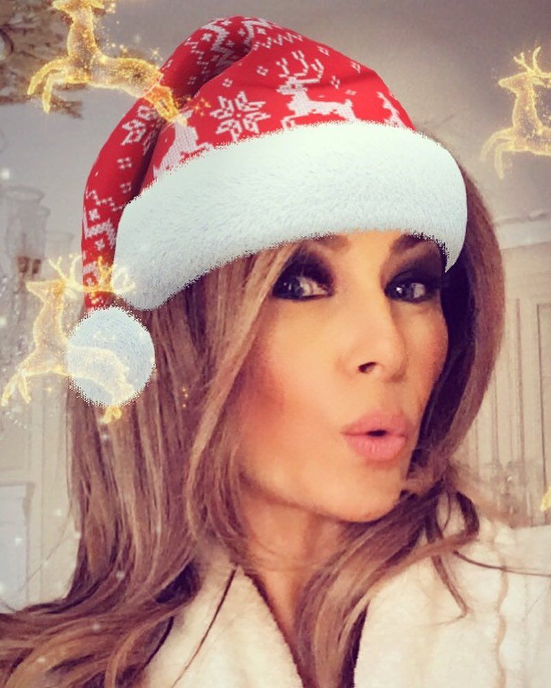 Melania Trump, Melania Trump święta, Melania Trump Instagram, Melania Trump 2017, Melania Trump zdjęcia, Melania Trump zabawne zdjęcia, Melania Trump stylizacje,