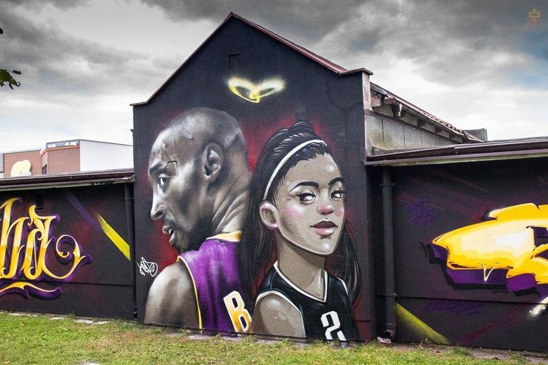 Kobe Bryant na muralu w Stargoardzie Gdańskim