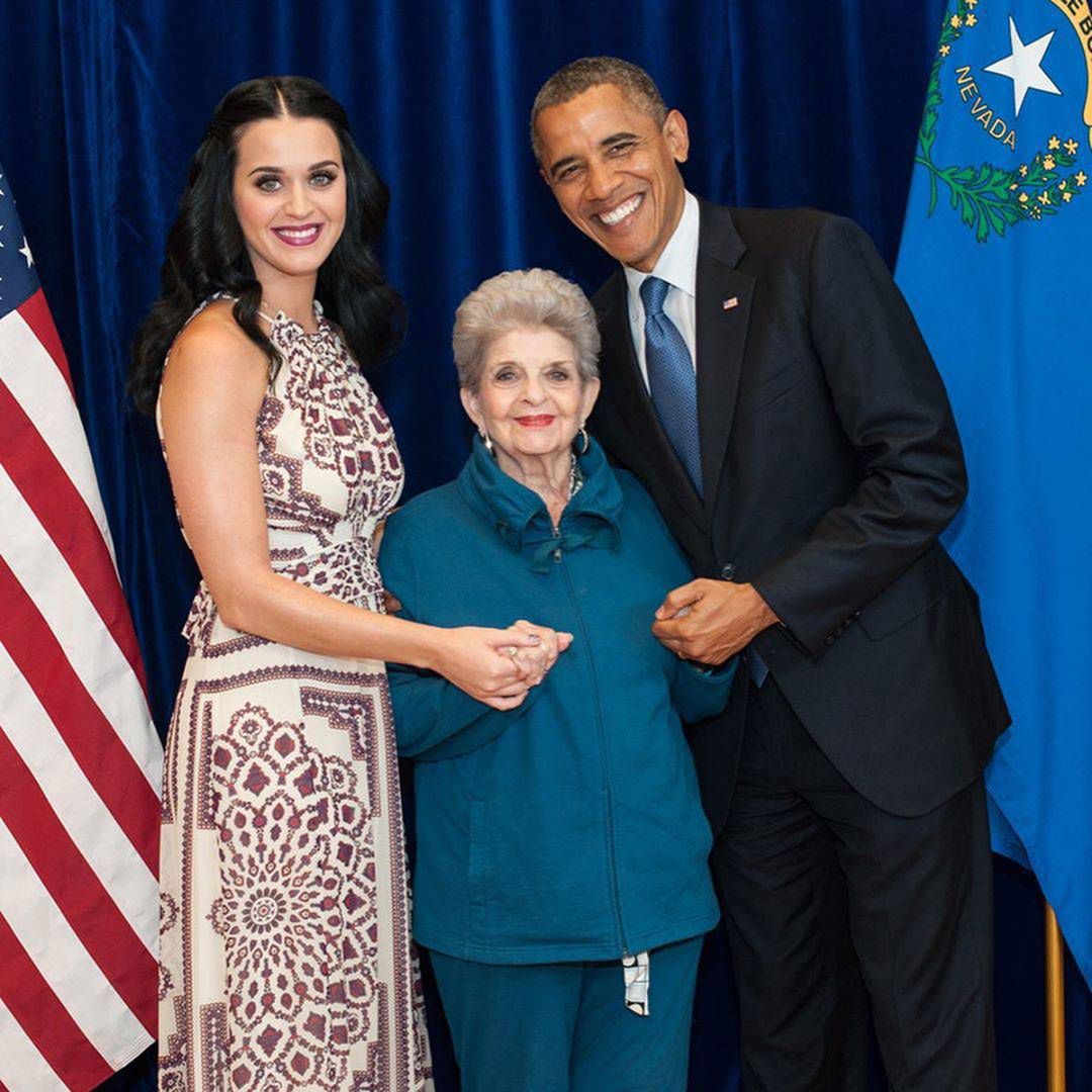 Katy Perry z babcią i Barackiem Obamą, Instagram